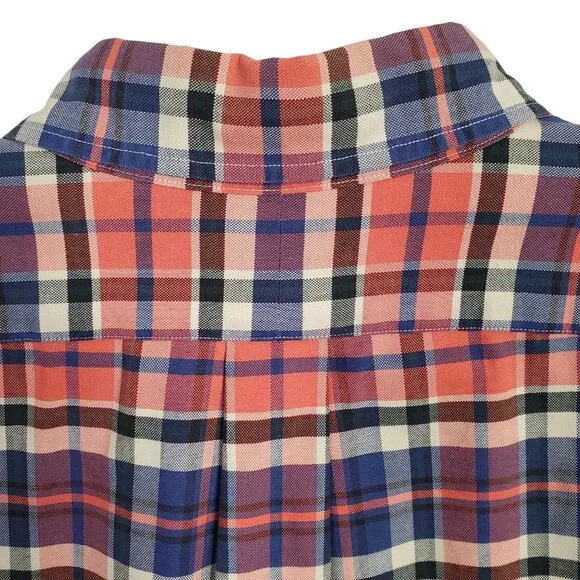 Ralph Lauren Big Shirt Mens Size XL Button Down Oxford Plaid 100% Cotton Logo - Picture 10 of 10